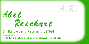 abel reichart business card